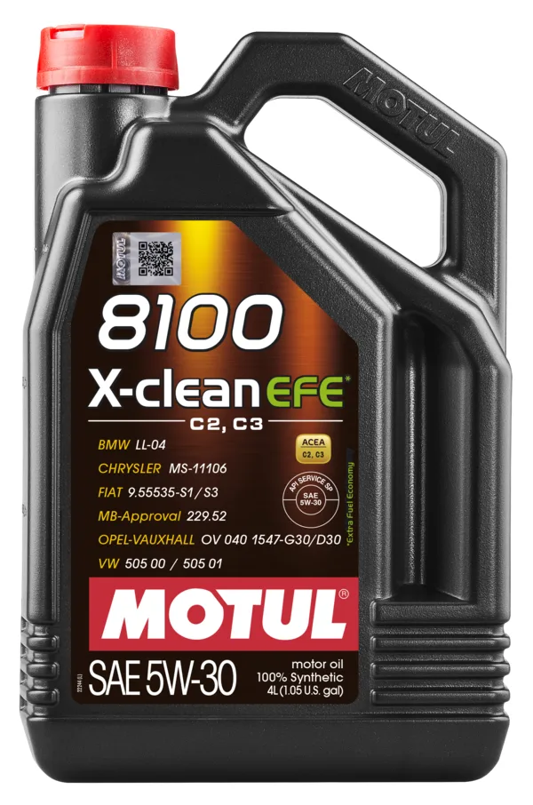 MOTUL 8100 X-CLEAN EFE 5W-30 4L — OEM 3374650290409