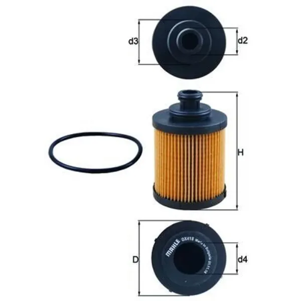 Mahle OX418D Масляный фильтр
